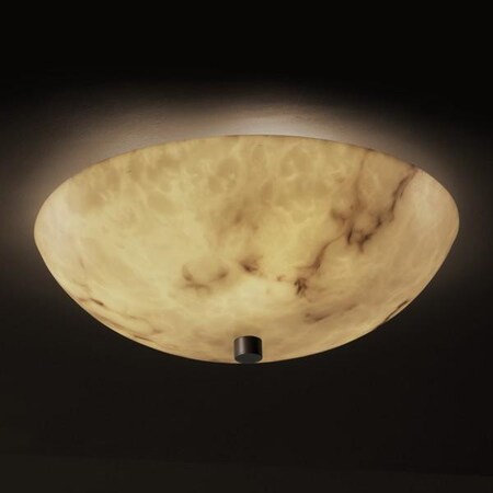 Justice Design Group FAL-9671-35-MBLK Justice Design Group FAL-9671-35 LumenAria 18" Round Bowl Semi-Flush Ceiling Fixture